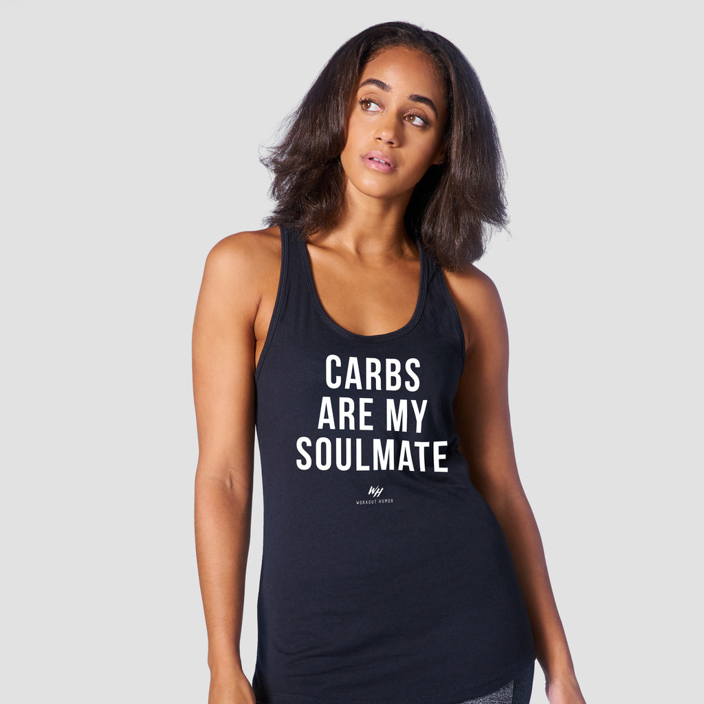 Carbs Are My Soulmate Racerback Tank Top - Women's