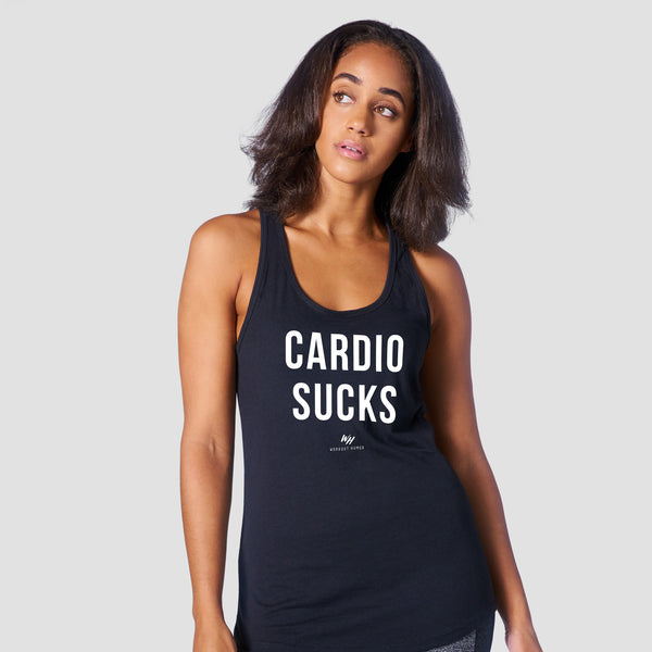 Cardio Sucks Racerback Tank Top - Women's
