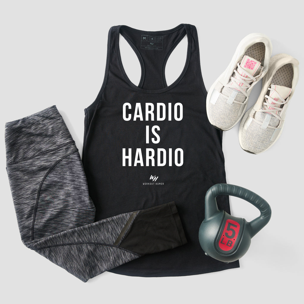 Cardio is Hardio Racerback Tank Top - Women's