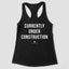 Currently Under Construction Racerback Tank Top - Women's