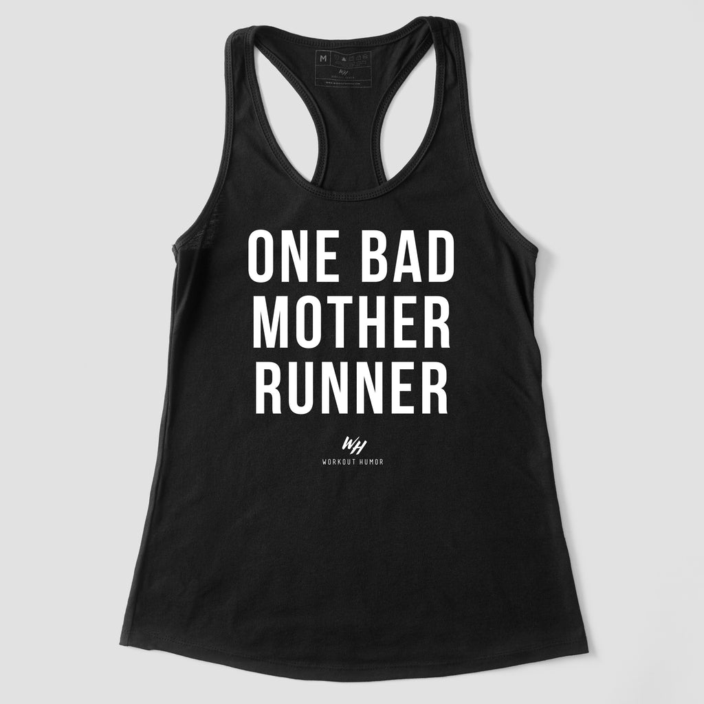One Bad Mother Runner Racerback Tank Top - Women's