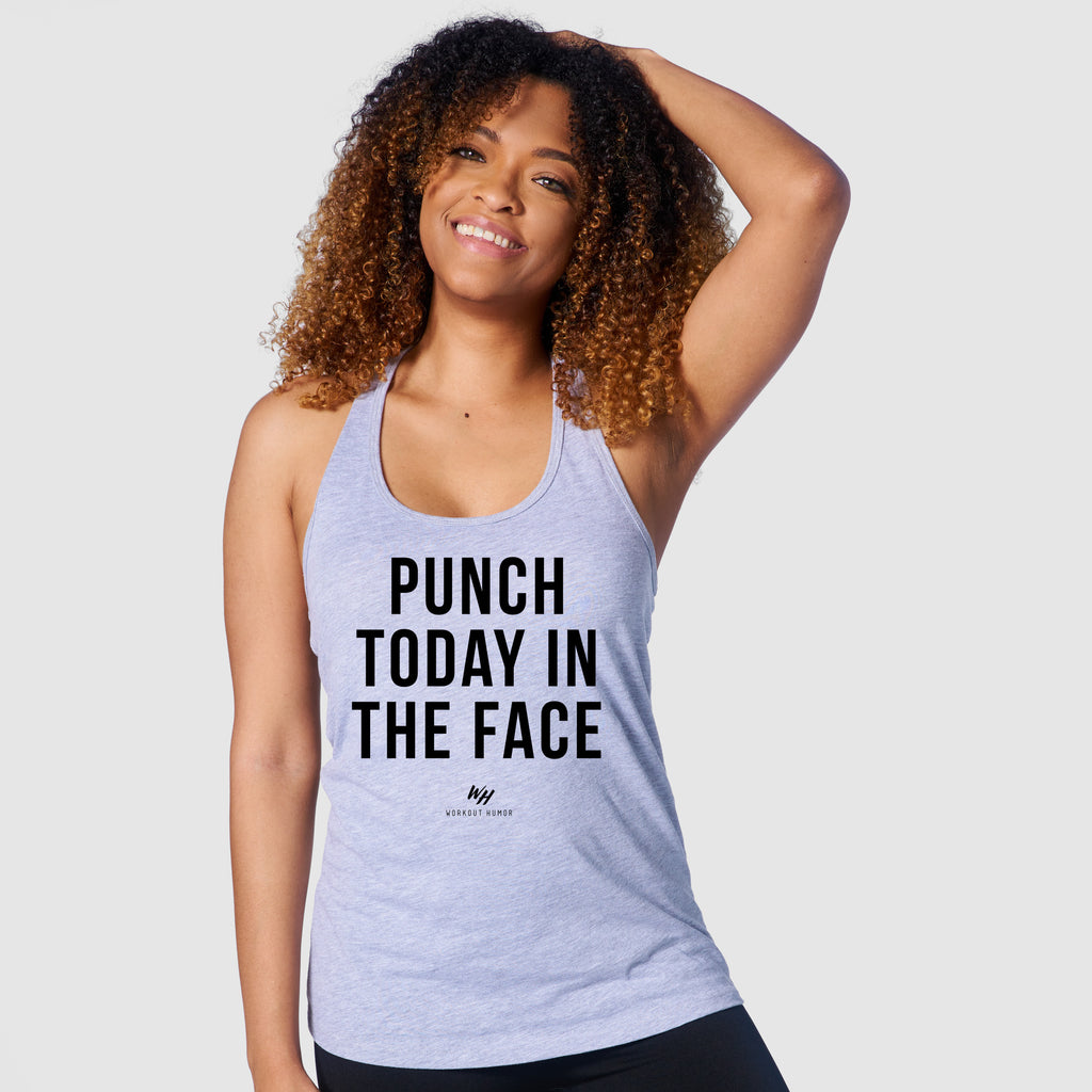 Punch Today In The Face Racerback Tank Top - Women's